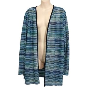 🔵BOGO FREE🔵 Bedford Fair Long Sleeve Open Front Jacket Coverup Sz 22W